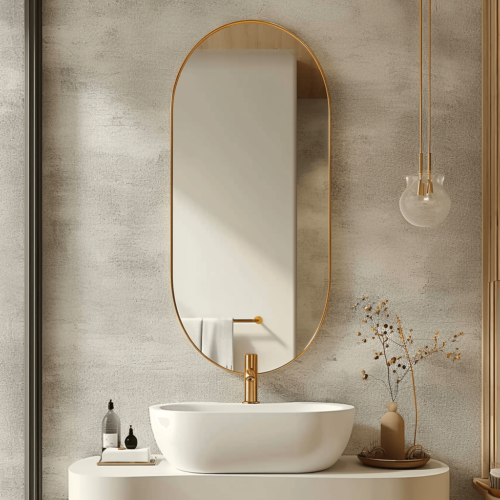 Lustro Owalne Aureate - SALE! - Gold